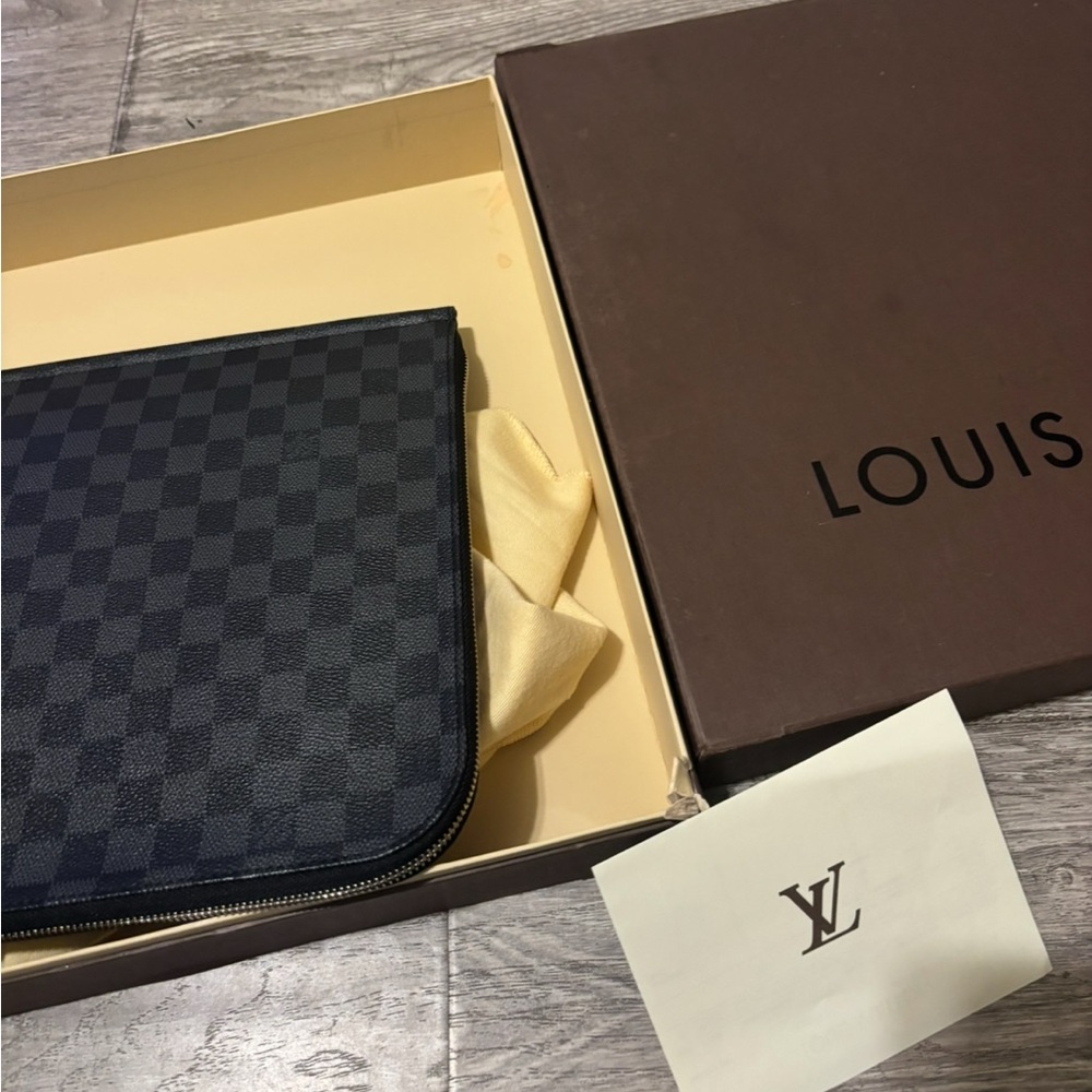Louis vuitton Pouch document Damier graphite